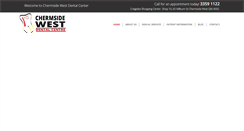 Desktop Screenshot of chermsidewestdental.com.au